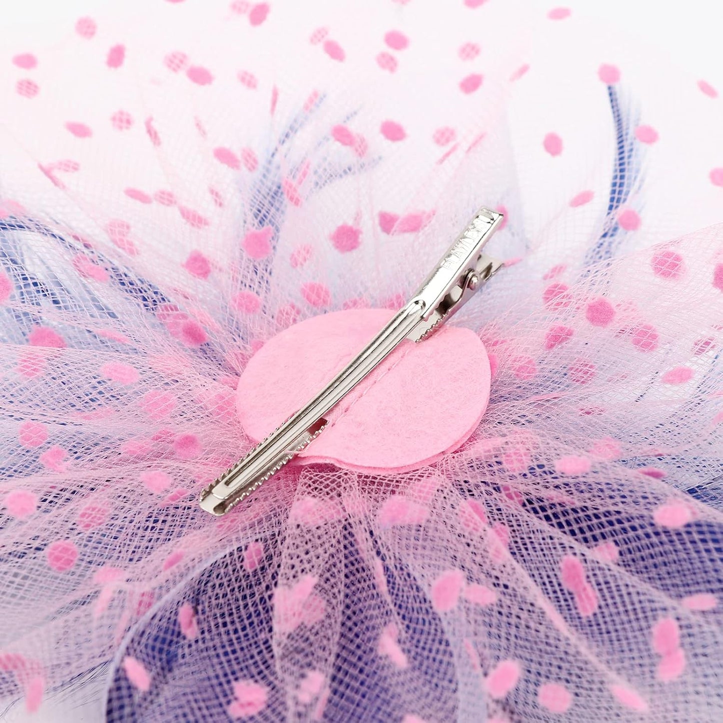 DRESHOW Fascinators Hat Flower Mesh Ribbons Feathers on a Headband and a Clip Tea Party Headwear for Girls and Women - Colors B