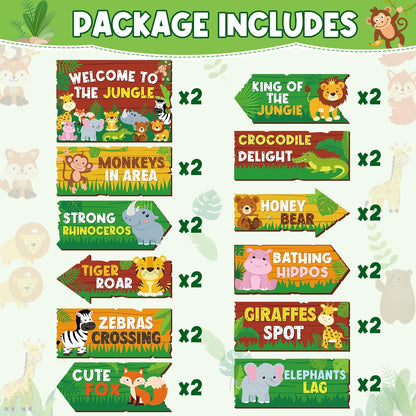 24 Pieces Retirement Decorations Retirement Party Directional Sign Retired Welcome Signs for Adults Retirement Themed Party Decorations Birthday Party Supplies