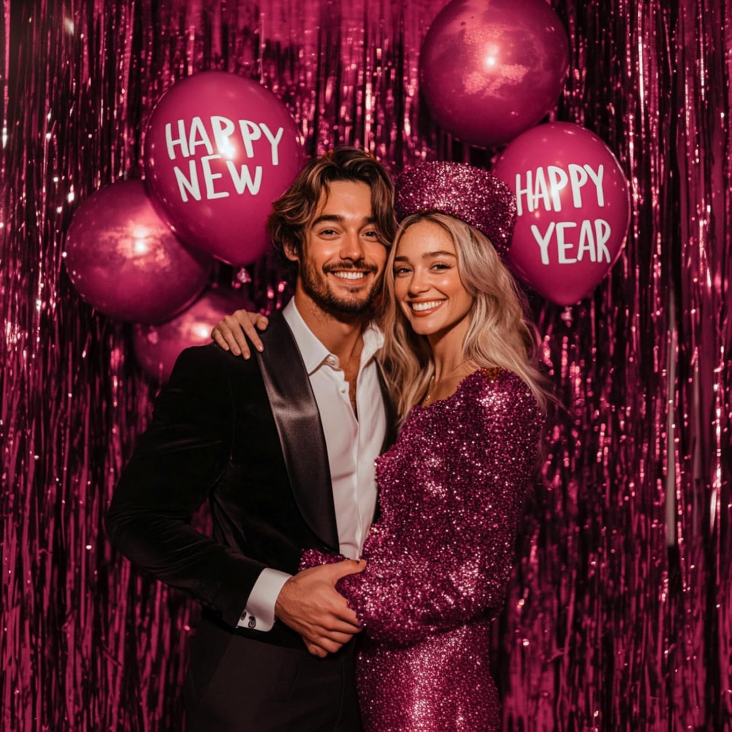 PartyWoo Silver Streamers 3pcs Tinsel Backdrop 8.2FT Metallic Tinsel Foil Fringe Streamer Curtains Party Photo Booth Backdrop for Graduation Baby Shower Bachelorette Wedding Disco Party Decorations