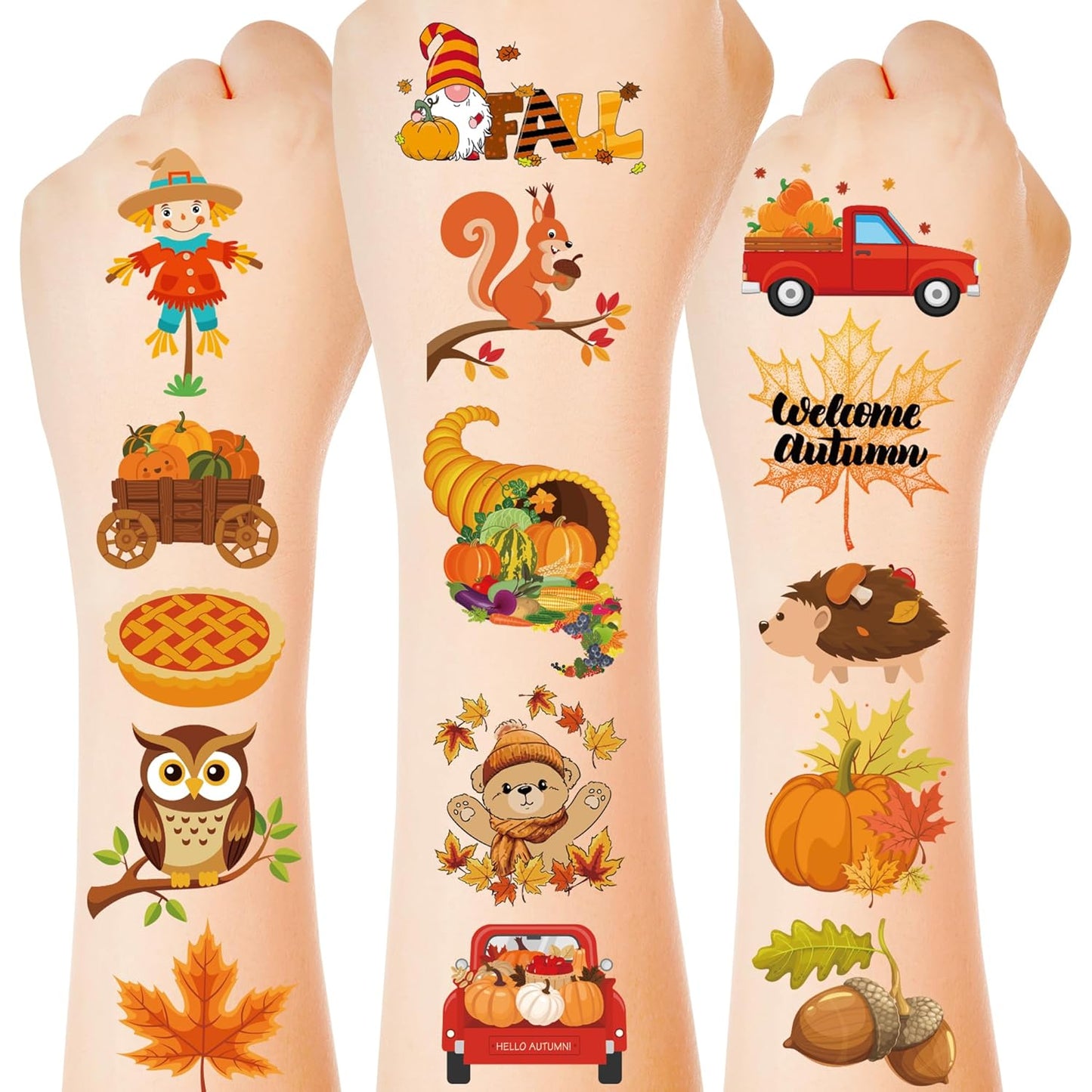 150 PCS Summer Temporary Tattoos, 6 Sheets Waterproof Fake Tattoos with Tropical Fruits Flamingos Hello Summer for Adults Pool Party, Hawaiian Stickers for Hawaiian Luau Party Favors Supplies