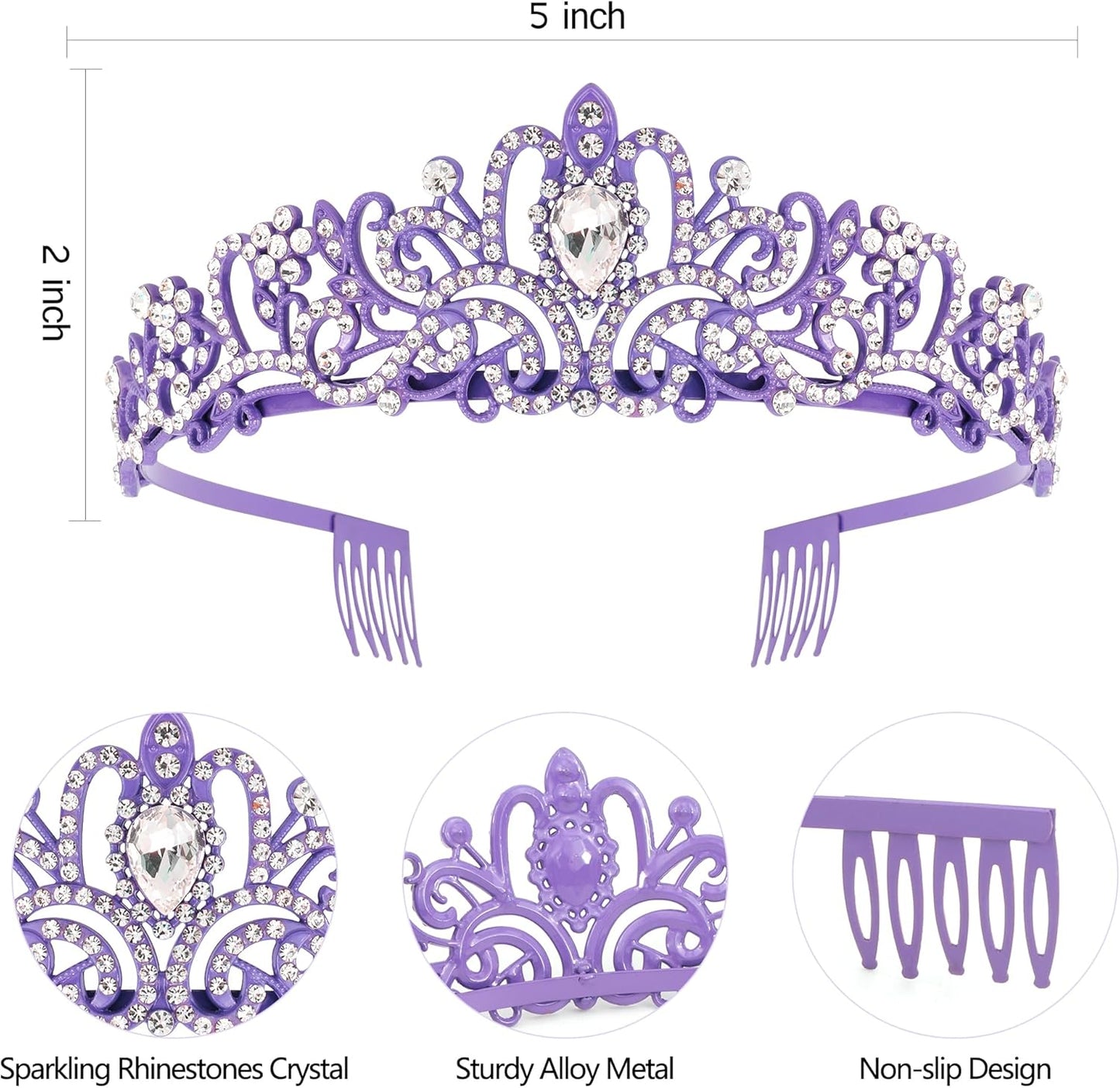 COCIDE Birthday Queen Sash & Rhinestone Tiara Set Gold Happy Birthday Crowns for Women Party Decoration Kit Rhinestone Headband for Women Glitter Crystal Hair Accessories for Cake Topper