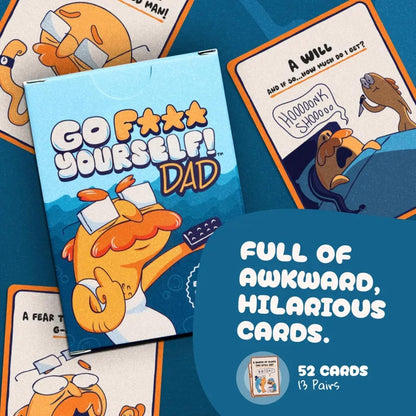 Go F Yourself! – The Grown Up Go Fish Card Game You've Always Wanted | Hilarious Party Game for Grown Ups, 2+ Players | 52 Cards, 13 Unique Pairs Edition