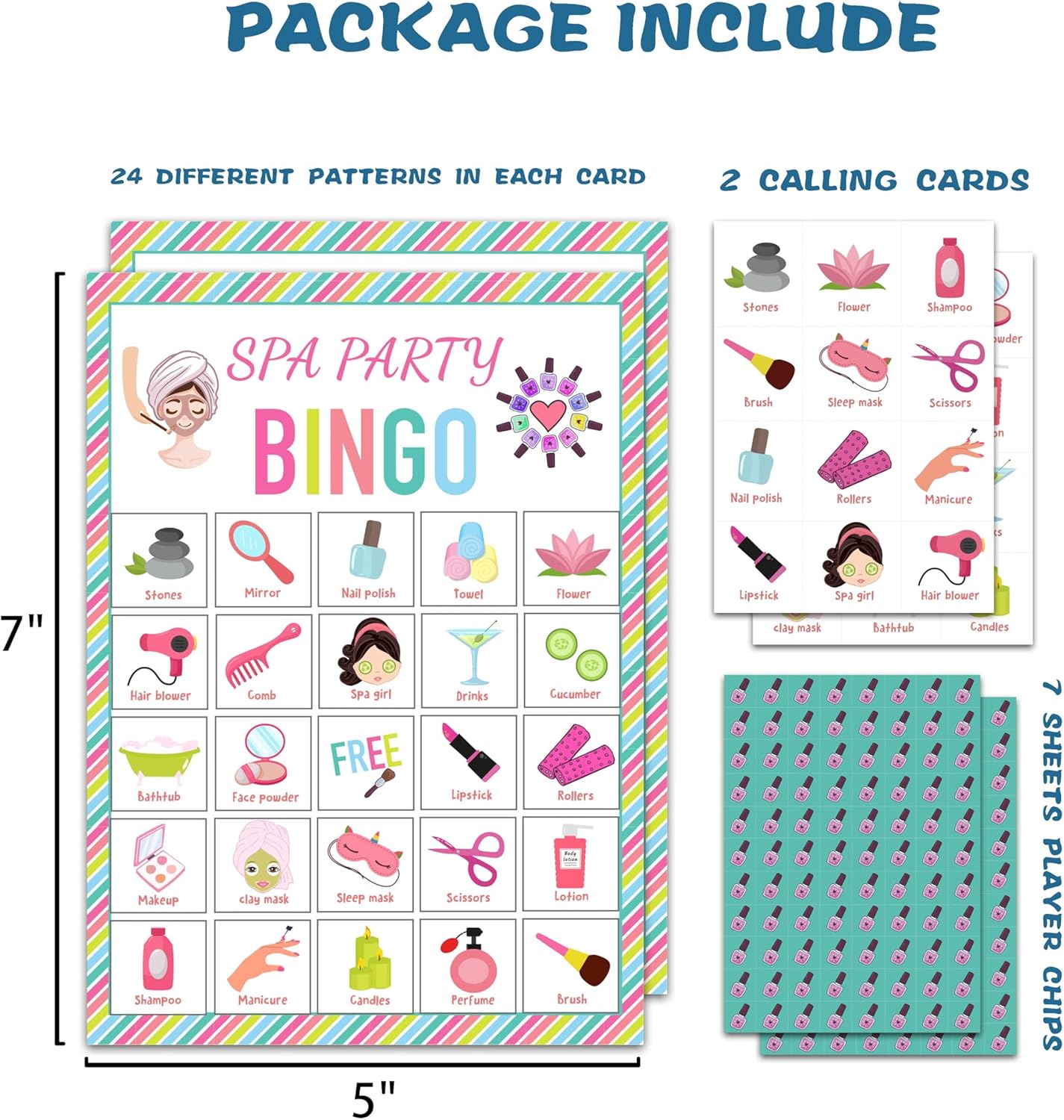 Baseball Bingo Card Game, Baseball Bingo Game for Adults, Sports Party Supplies, Favors, Baseball Party Decorations, Gift – 24 Players Bingo Game, C06