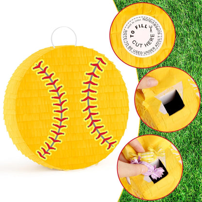 Hooqict Mexican Pinata with Blindfold and Bat Stick Party Pinata for Fiesta Carnival Cinco de Mayo Decorations Kids Adults Mexican Party Games Birthday Party Supplies