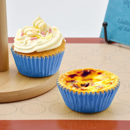 200 Pcs Gold Foil Cupcake Liners Standard Baking Cups Muffin Paper Cases