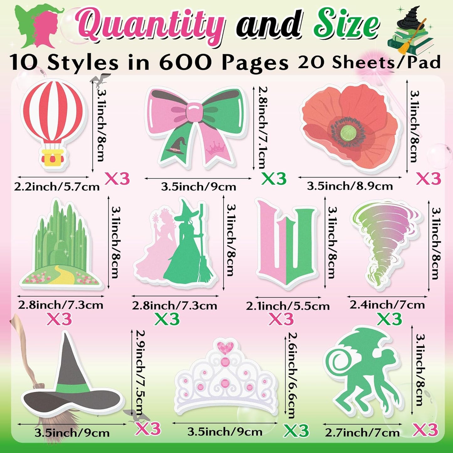 AgincBerry Smile Face Sticky Notes - 30PCS Back to School Colorful Preppy Self-Stick Notes Mini Smile Face Memo Pads Creative Shaped Notepad Writing Sticky Note for Office Home Gift Tab Supplies