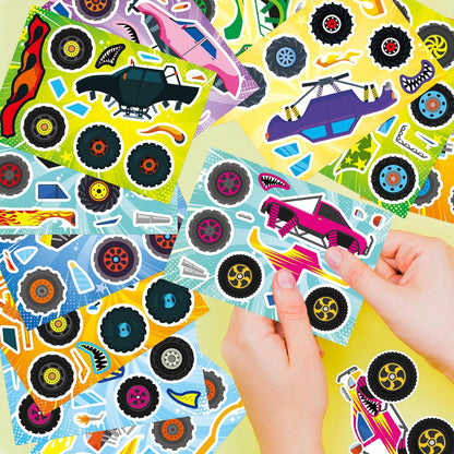 24 Sheets Make a Face Stickers for Kids Toddlers, Make Your Own Animal Mix and Match Sticker Sheets with Sea Animals Horses Dinosaurs Unicorns for Kids Crafts Party Favors Goodie Bags Stuffers