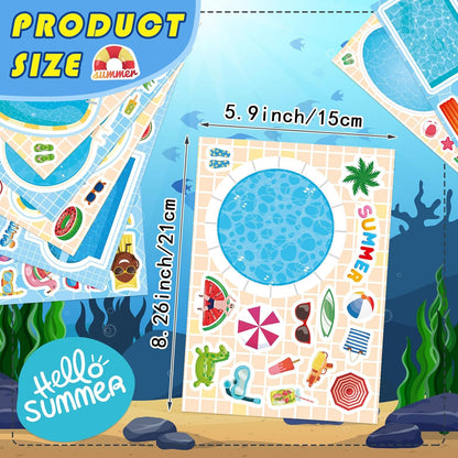 24 Sheets Make a Face Stickers for Kids Toddlers, Make Your Own Animal Mix and Match Sticker Sheets with Sea Animals Horses Dinosaurs Unicorns for Kids Crafts Party Favors Goodie Bags Stuffers