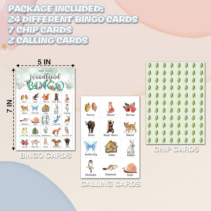 Garden Bingo Cards, Garden Theme Game for 24 Players, Bingo Activities for Adults, Garden Party Favors Supplies Decorations(A02)