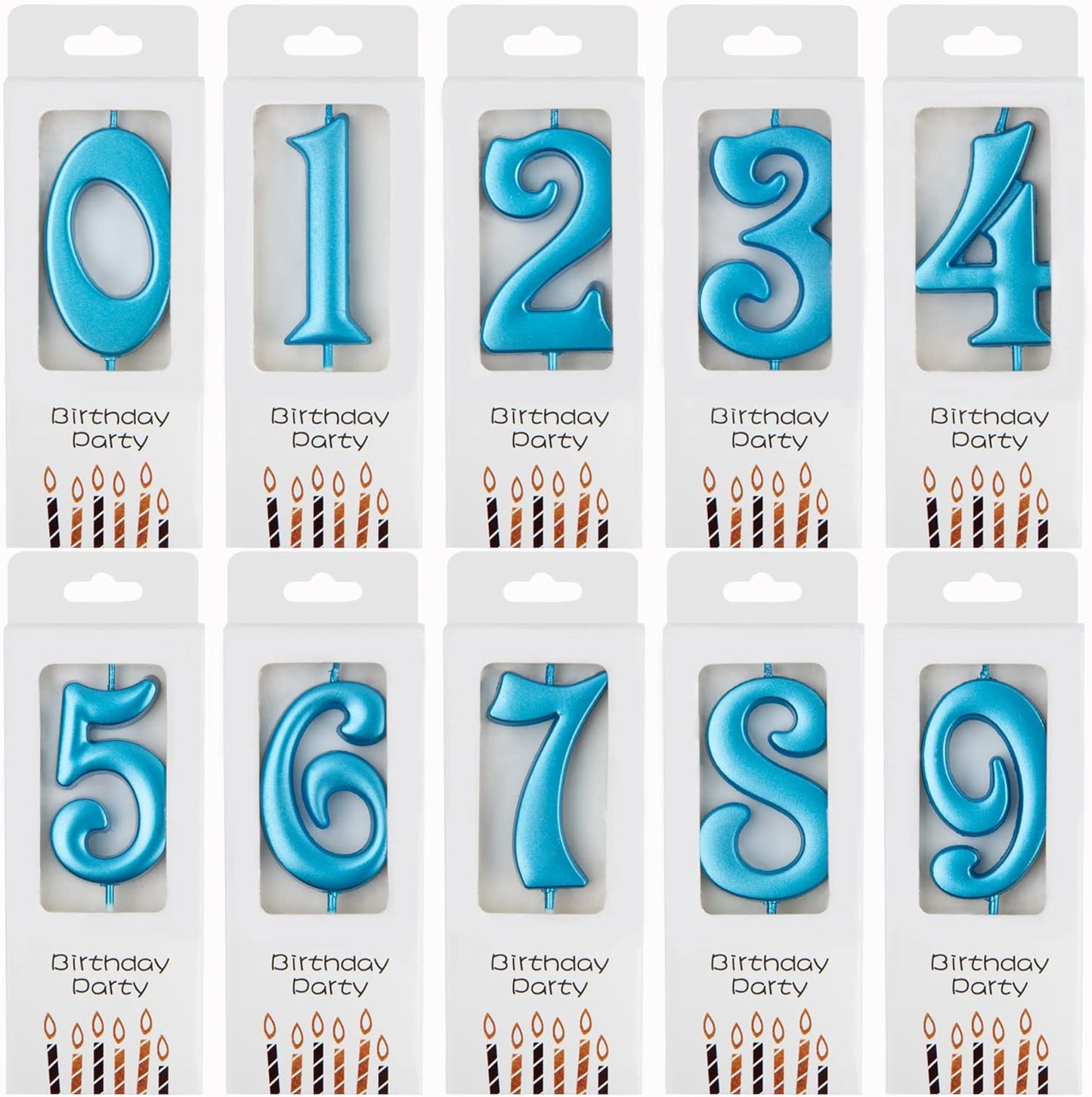 PHD CAKE 10-Count 0-9 Gold Number Birthday Candles, Number One Birthday, Gold Number Candles, Party Celebration, Baby Showers