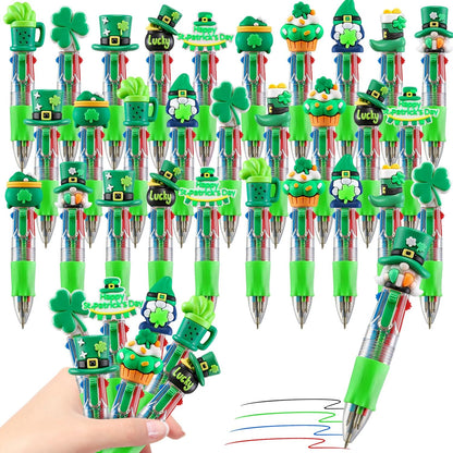CZWZ 20Pcs Mini Multicolor Pens in One 4-in-1 Cute Pens Bulk for Kids, Fun Kawaii Ballpoint Pens for Birthdays and Children's Party Favors Gifts Teacher School Supplies