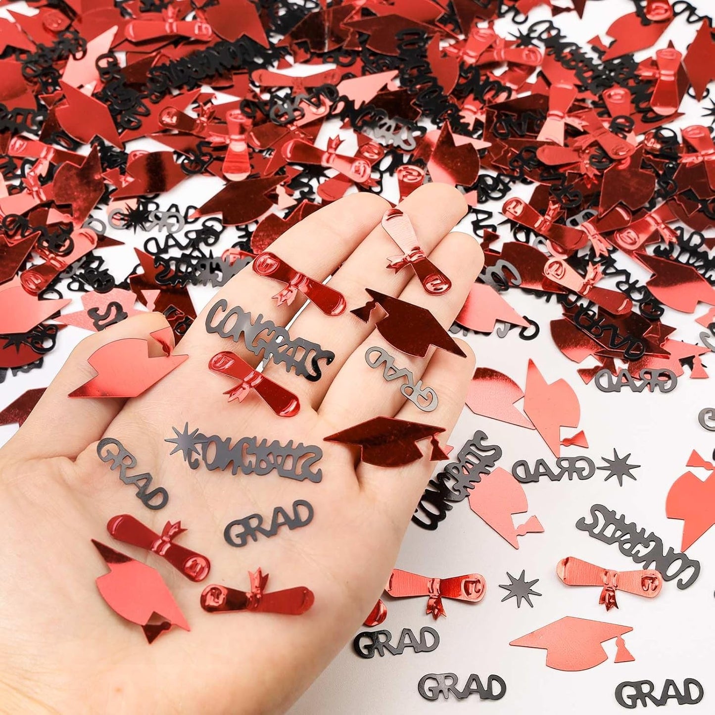 Silver and Blue Graduation Confetti 2026, 1000 Pcs Class of 2026 Table Centerpiece Grad Confetti for 2026 Graduation Party Decorations Supplies