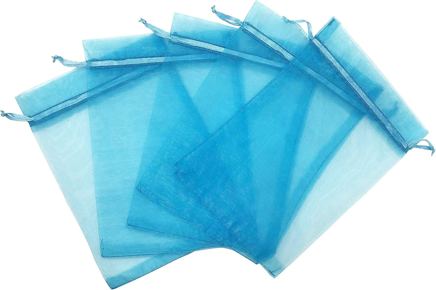 Jexila 120PCS Sheer Organza Bags 5X7 inches Mesh Drawstring Gift Bags Small for Jewelry Wedding Party Baby Shower Favor Bags (Rainbow )