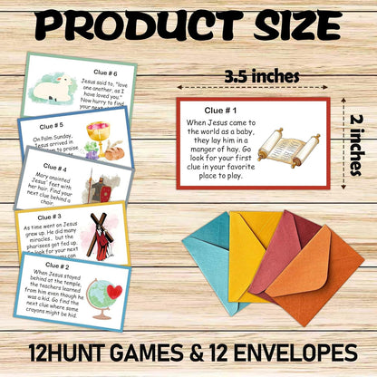 Easter Scavenger Hunt for Adults, Easter Egg Party Games, Bunny Treasure Hunt Clues Game Cards, Spring Holiday Activities for Large Groups, Family Party Decorations Supplies Favors -02
