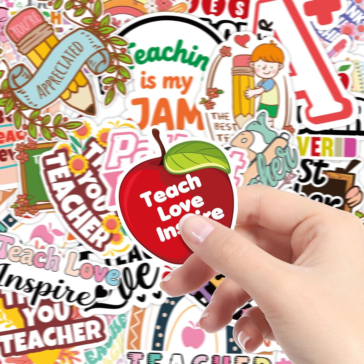 OHOME 100 PCS Water Bottle Stickers for Kids,Cute Animal Aesthetic Sticker Pack - Waterproof Vinyl Kawaii Stickers for Girls Boy Classroom Prizes,Party Favors for Scrapbook, Laptops, Journal,Birthday