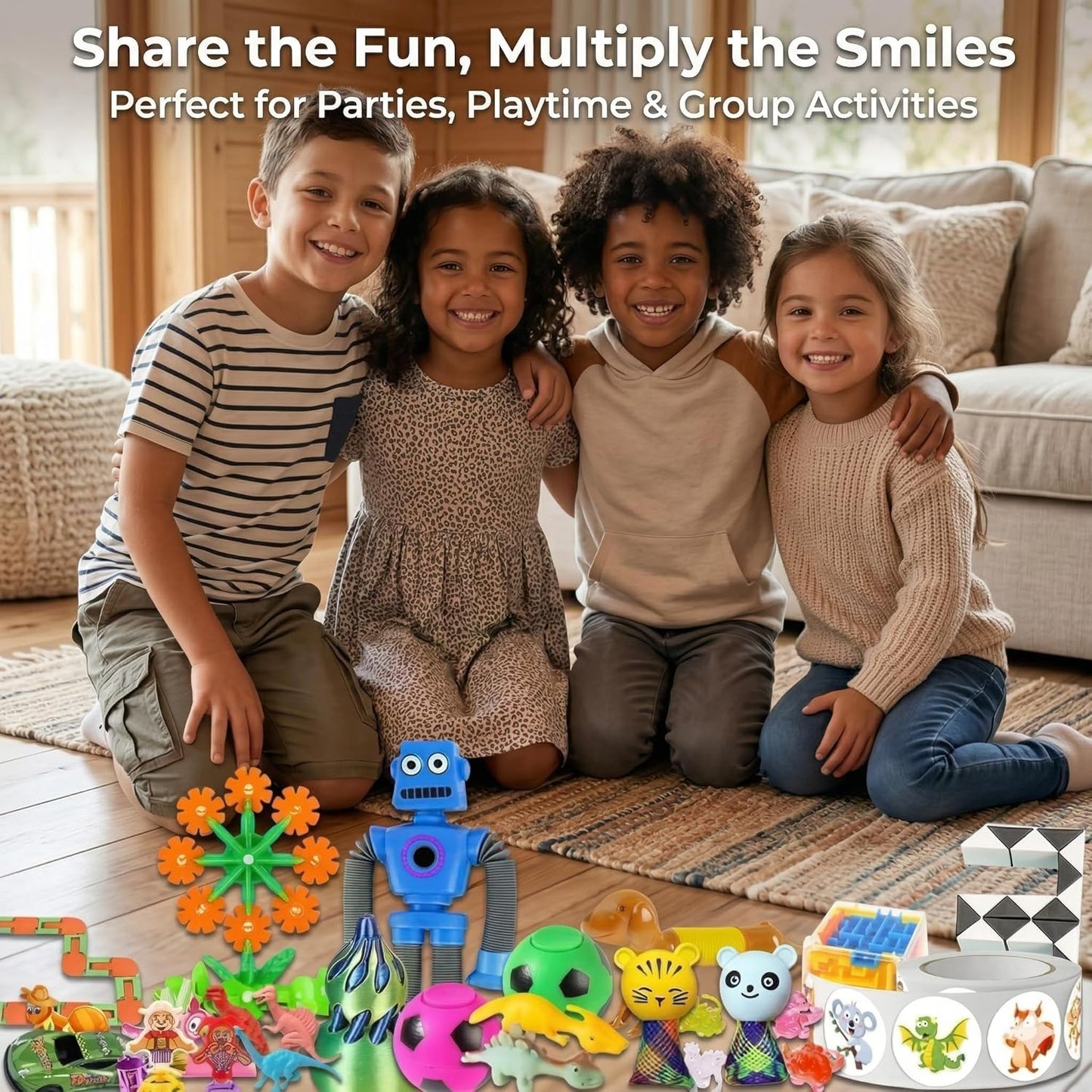 212-Pack Assorted Party Favors Gift Toy Set for Boys Girls, Novelty Items for Events, Prize Drawings, Carnival Favors, Surprise Bag Fillers, Celebration Supplies Class Gift for 3 Years and Above