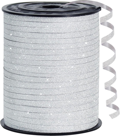 BEISHIDA 500 Yards Red Ribbon Crimped Curling, Balloon String Shiny Metallic Roll for Gift Wrapping Ribbon for Birthday Valentines Day Wedding Mother's Day Party Decorations