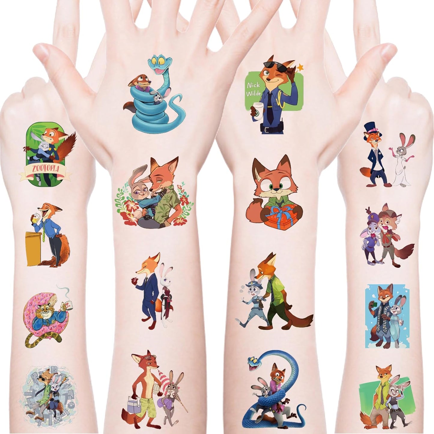 20 Sheets Cute Pokemon Temporary Tattoos for Adult, Cool Cartoon Decoration Sticker Gifts for Teen Activity Prizes Carnival Christmas Rewards