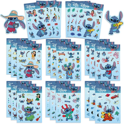 24 Sheets Cool Monster Sticker Cute Cartoon Charaters Make Your Own Sticker, Make a Face Stickers Party Favors Activities Gifts (c)