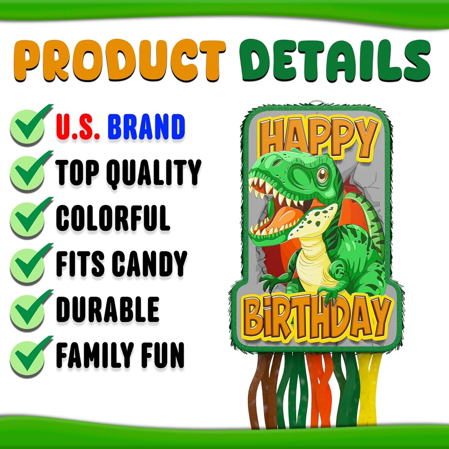 Jergrim Blue Monster Truck Piñata, Small 4 Piece Set, perfect for Kids Birthday Parties, Race Car Party Supplies fits piñata candy and party favors (17”X11”) Durable!