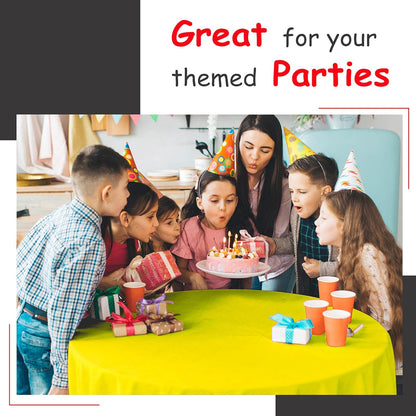 14 Pack Black 54 x 108 in. Rectangle Disposable Plastic Tablecloths - Smooth Decorative Covers for Parties, Weddings