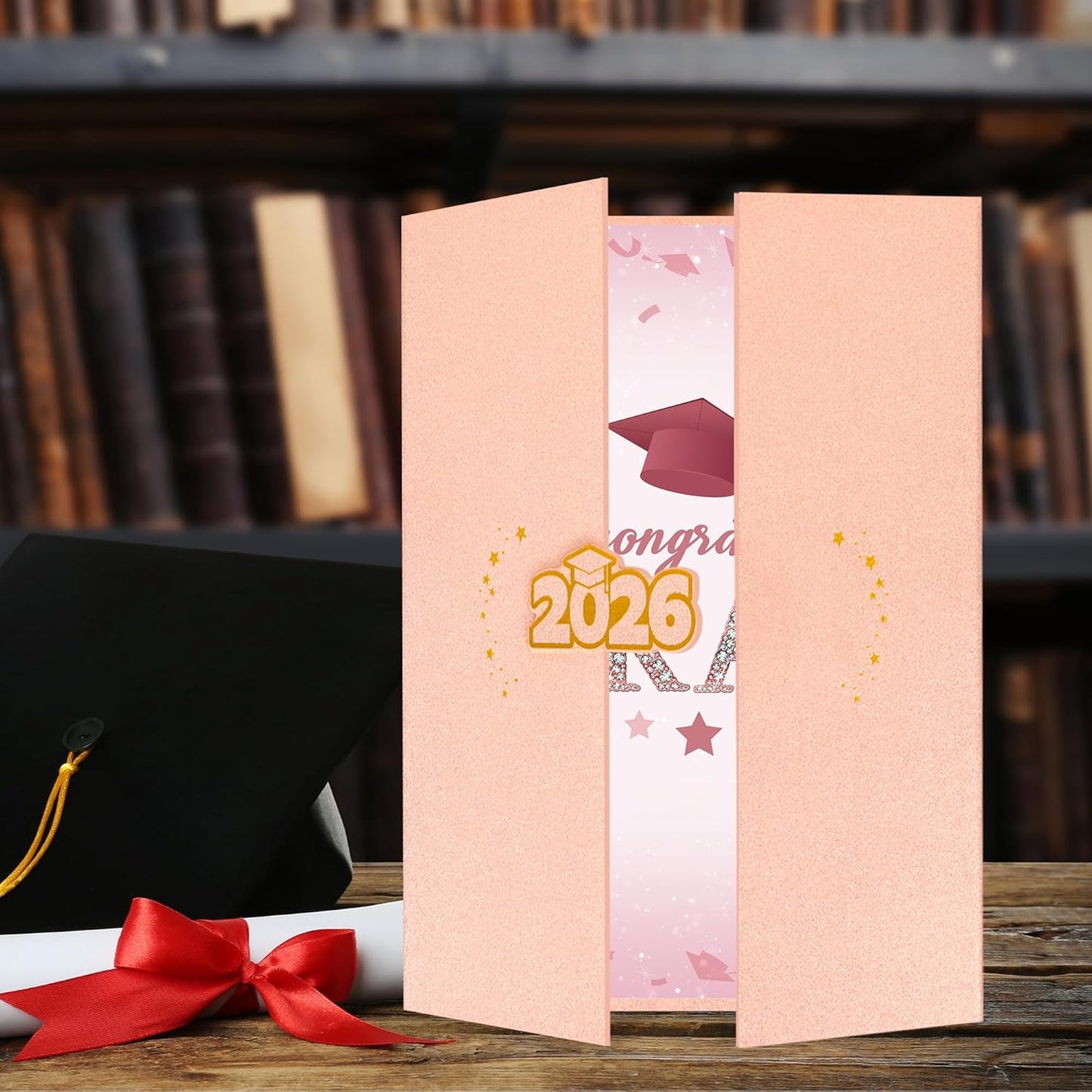 Vlipoeasn 2026 Graduation Guest Book Alternative, Black Gold Class of 2026 Graduation Party Decorations, Graduation Signature Book for 2026 College High School, Unique Graduation Gifts for Friends