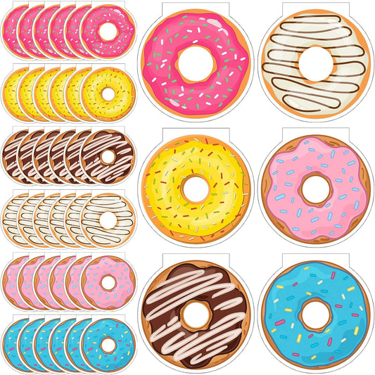 Chinco 48 Pack Donut Mini Notebook Bulk for Donut Party Favors Kawaii Cute Sweet Notepads for Gift Memo Pad Bag, Birthday Supplies, School Reward Gift, Goodie Bag Stuffers 3.14 x 3.14 Inch