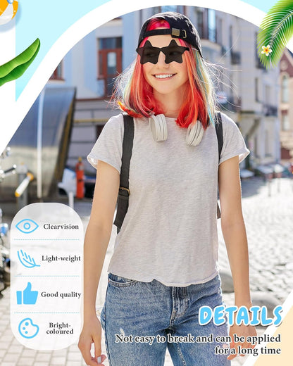Kanayu 12 Pcs Mixed Style Rimless Sunglasses Retro Party Favors Eyewear for Bachelor Party Photoshoot Costume Accessories