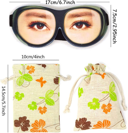 Honbay 3D Funny Eyeshade Soft Sleep Eye Mask with Adjustable Head Strap for Travel, Game, Party, Rest, Sleeping, etc (for Man)