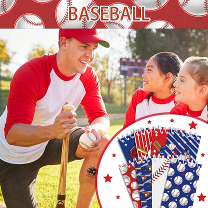 24 Pcs Mini Baseball Themed Notepads Sports Party Favors Sports Spiral Pocket Notepads Goodie Bag Stuffers Notepads Spiral Mini Notebooks for Teens Teacher Classroom Reward