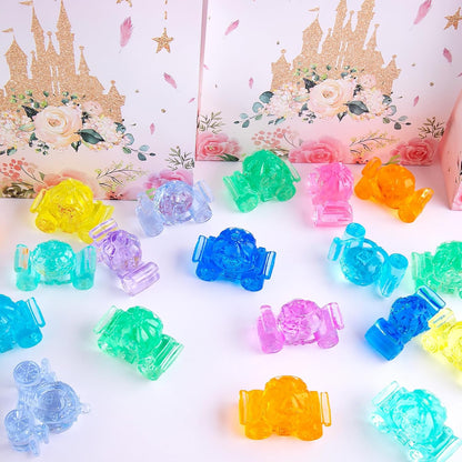 Niceup 150pcs Kids Plastic Gem Rings Bulk Toys Princess Party Favor Cupcake Topper Pinata Fillers Parade Throws Bulk Carnival Prizes Acrylic Gemstones Fake Jewel Treasure Toys Goodie Bag Fillers