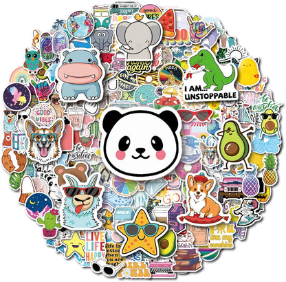 200Pcs Water Bottle Stickers for Kids Teens, Waterproof Vinyl Stickers, Stickers for Kids Classroom Decor, Teacher Supplies & Classroom Must Haves