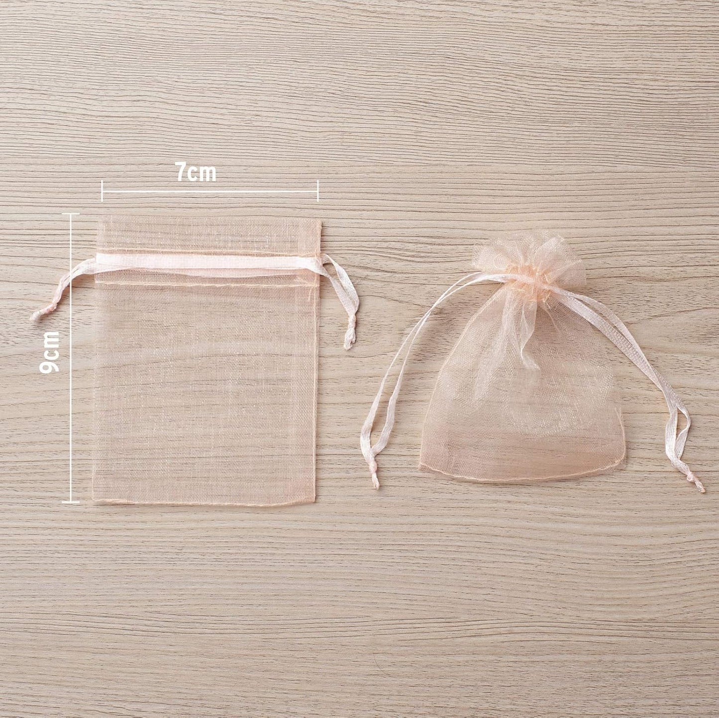 100pcs White Organza Bags 2x3 inch Sheer Drawstring Gift Bags Jewelry Pouches Wedding Party Christmas Favor Gift Bags, Little Mesh Gift Pouches Mini Candy Bags for Small Presents Earrings