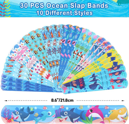 Viicoor Slap Bracelets for Kids 30PCS Animals Slap Bands Party Gadget Fillers Favors