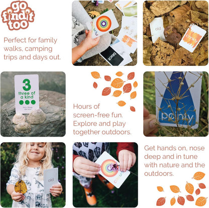 gofindit Scavenger Hunt Card Game, Outdoor Activities for Kids Toddler & Family, Beach Camping Travel Car Games for Road Trips, Kids Scavenger Hunt Game Age 3 4 5 6 Years Old & Up