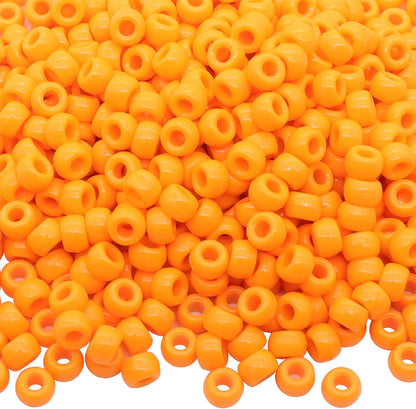 1000Pcs Glow in The Dark Pony Beads 9mm Plastic Kandi Beads Bulk for Friendship Bracelet Necklace Craft Jewelry Making Beads for Hair Braids 9 Color