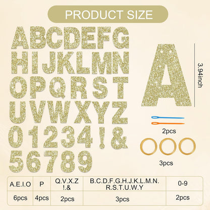 BEISHIDA 116 PCS A-Z DIY Letter Banner Kit Make Your Own Banner Including 111 Letters and Numbers 3 Rope and 2 Threading Device,Customized for Birthday Graduation Wedding Decor Black