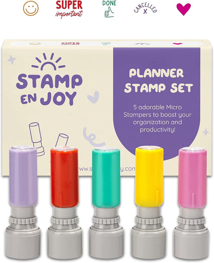 6 Self-Ink Flash Stamp Set, Multicolor Teacher Stamps for Classroom, Stamps for Teachers, Pre-Inked, Refillable Stamps (Celebration Set)