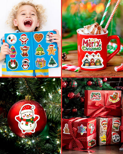 JCFIRE 200PCS Stickers for Kids, Waterproof Cute Mixed Animal Food Vinyl Scrapbook Stickers for Water Bottle, Book, Laptop, Goodie Bags Stuffers Kids Party Favors, Classroom Supplies Must Haves