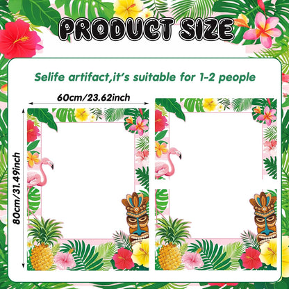 Beeveer Upgraded 32 x 24 Inch Large Photo Booth Props Picture Frame Vintage Photo Frame Friends Selfie Props for Wedding Mexico Birthday Bachelorette Party Supplies(Gold Style)