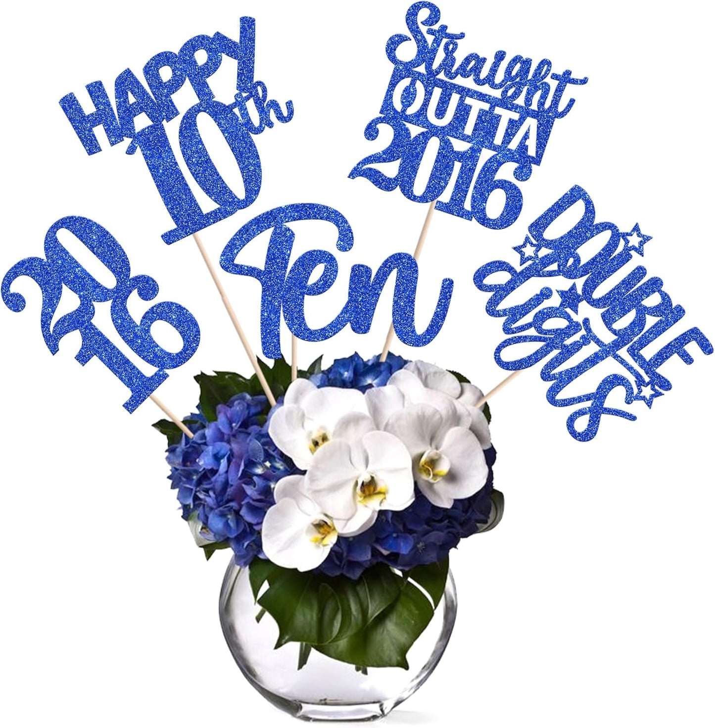 15 PCS 50th Birthday Centerpiece Sticks Fifty Happy 50th Straight Outta 1976 Table Flower Centerpieces Sticks Cheers to 50 Floral Decorations for 50th Birthday Party Centerpieces Supplies Black