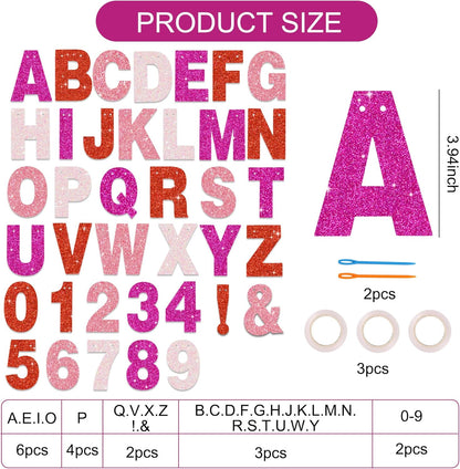 BEISHIDA 116 PCS A-Z DIY Letter Banner Kit Make Your Own Banner Including 111 Letters and Numbers 3 Rope and 2 Threading Device,Customized for Birthday Graduation Wedding Decor Black