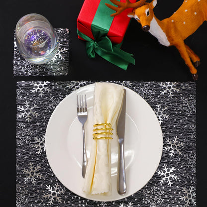 Snowkingdom 2 Pieces Gold Table Runner, Sequin Glitter Foil Metallic Thin Mesh Runner Roll 11"x108", Gold Table Decorations for Event Party, Wedding, Birthday Party, Christmas
