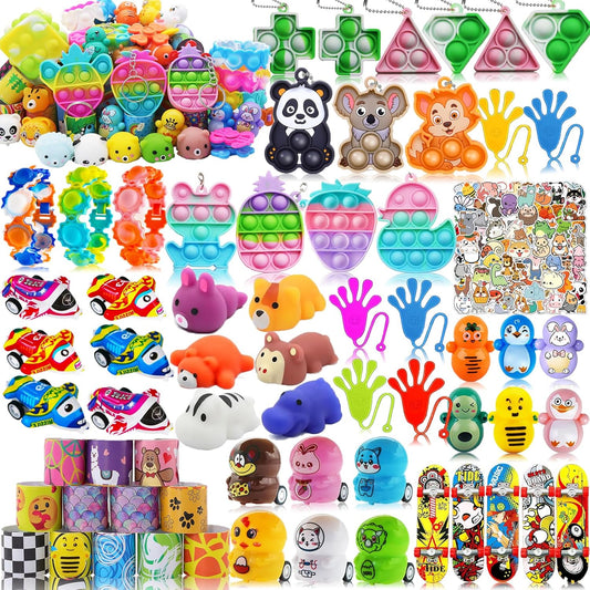 Sibucor 126 PCS Party Favors for Kids, Treasure Box Toys for Kids Classroom Prizes, Birthday Goodie Bags Stuffers, Pinata Filler, Treasure Chest, Prize Box Toys for Boys Girls 4-8