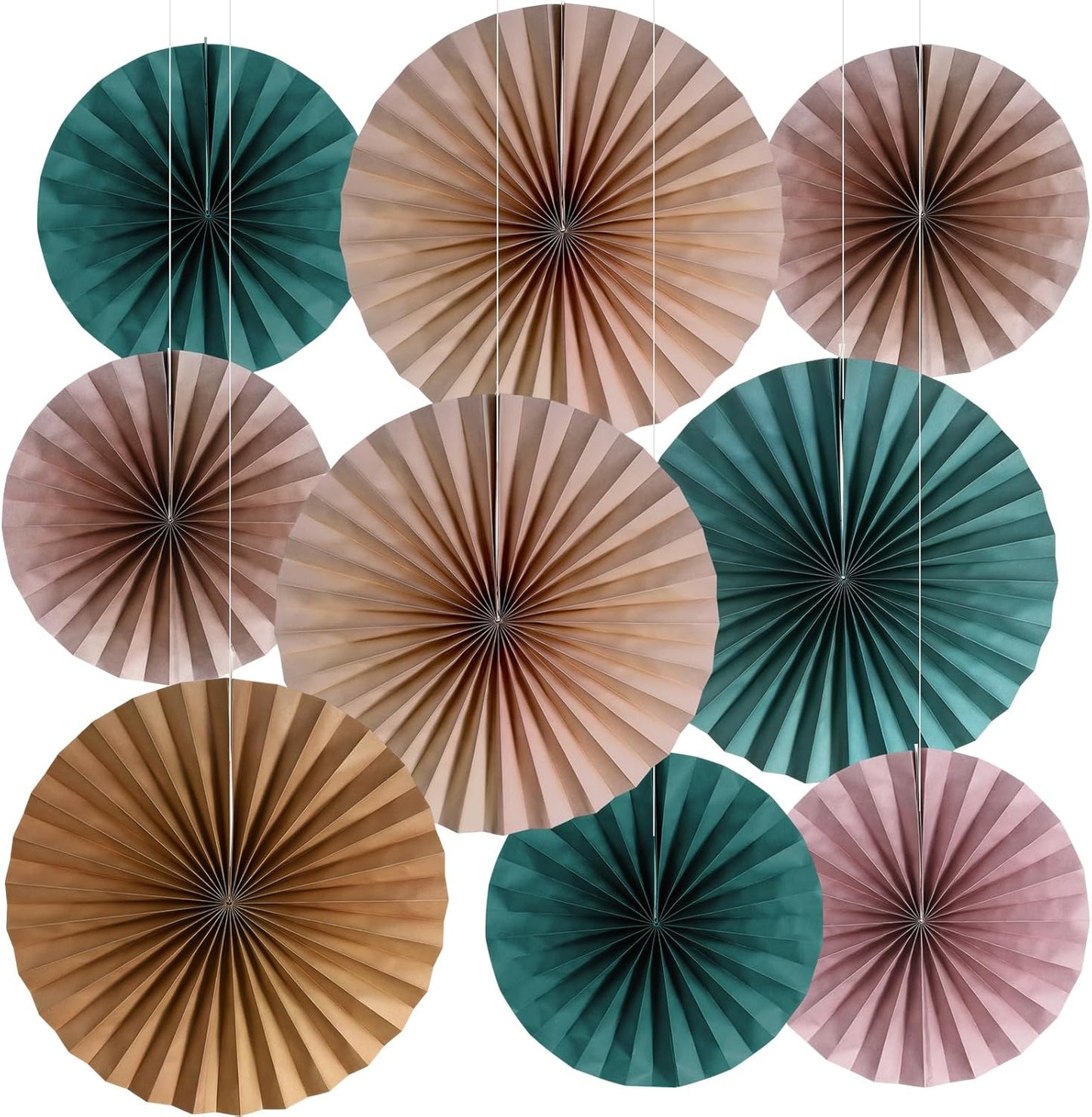 Kosiz 18 Pcs Pastel Rainbow Party Decorations Pastel Paper Fans 3D Floral Tissue Pom Poms Pink Hanging Paper Flowers Garland Classroom Home Wall Decor Birthday Baby Shower Bridal Wedding Supplies