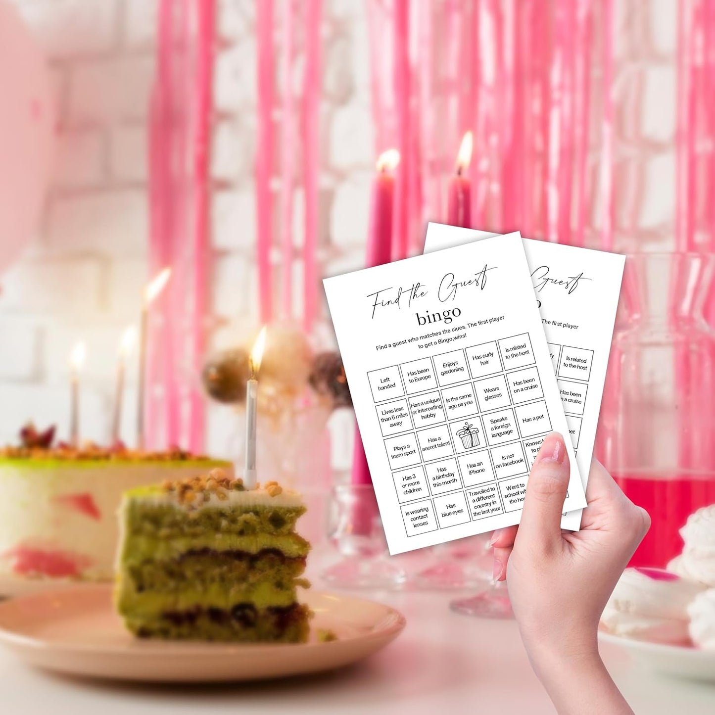 Birthday Party Games, My Favorite Memory, 25 Pcs Card Set for Guests, Fun Birthday Game for Teen Adults – A06