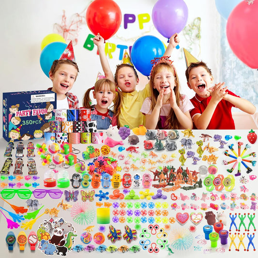 Yutin 350PCS Prize Box Toys for Kids Classroom, Party Favor Bulk Goodie Bag Stuffers for Kids 4-8 8-12, Pinata Filler, Treasure Chest Box Prizes, Birthday Gift Bags Toys for Boys Girls 3-5