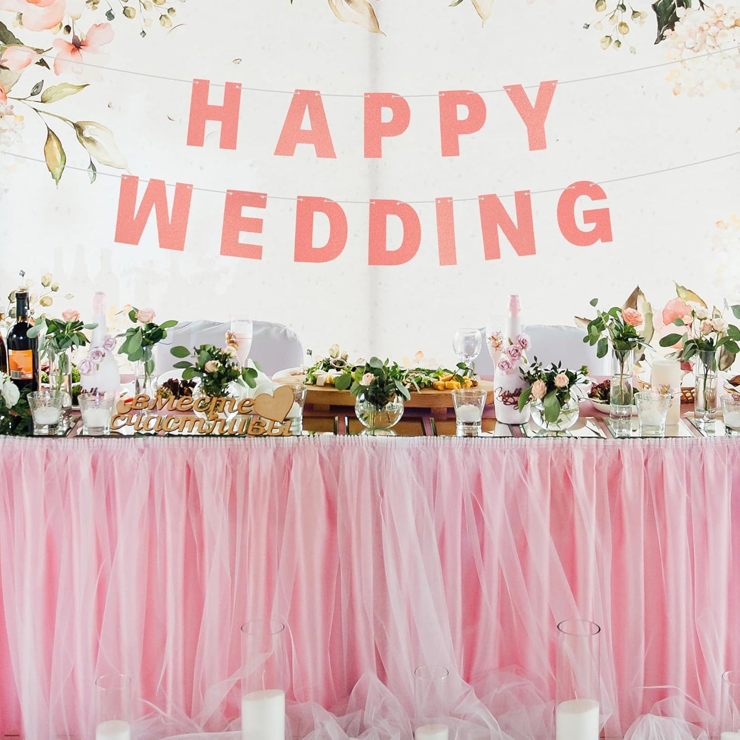 DIY Banner Kit with Letters Glitter Banner Letters Customizable Birthday Banners Graduation Banner Custom Party Hanging Banner for Graduation Wedding Party Baby Shower Decoration(Gold)