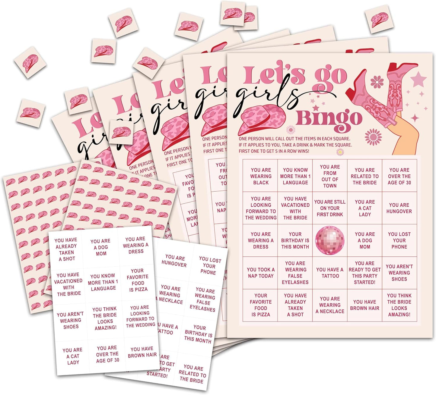Baseball Bingo Card Game, Baseball Bingo Game for Adults, Sports Party Supplies, Favors, Baseball Party Decorations, Gift – 24 Players Bingo Game, C06