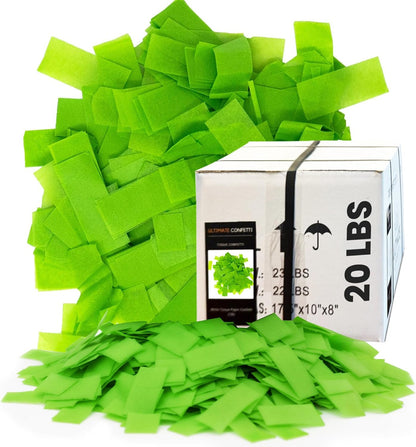 Ultimate Confetti, Multicolor Biodegradable Confetti - Rectangular Fluttering Tissue Paper Confetti for Cannon and Launcher use - Best for Holidays, Birthday, Wedding, and Parties - 1 lb, 16 oz